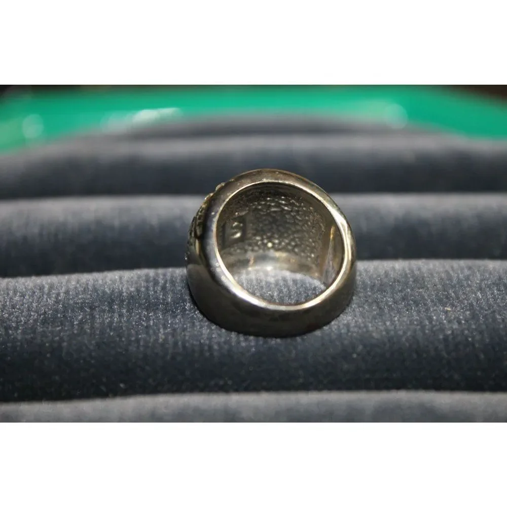 Clear‎ Rhinestone Silver Band Fashion Costume Ring Size 5